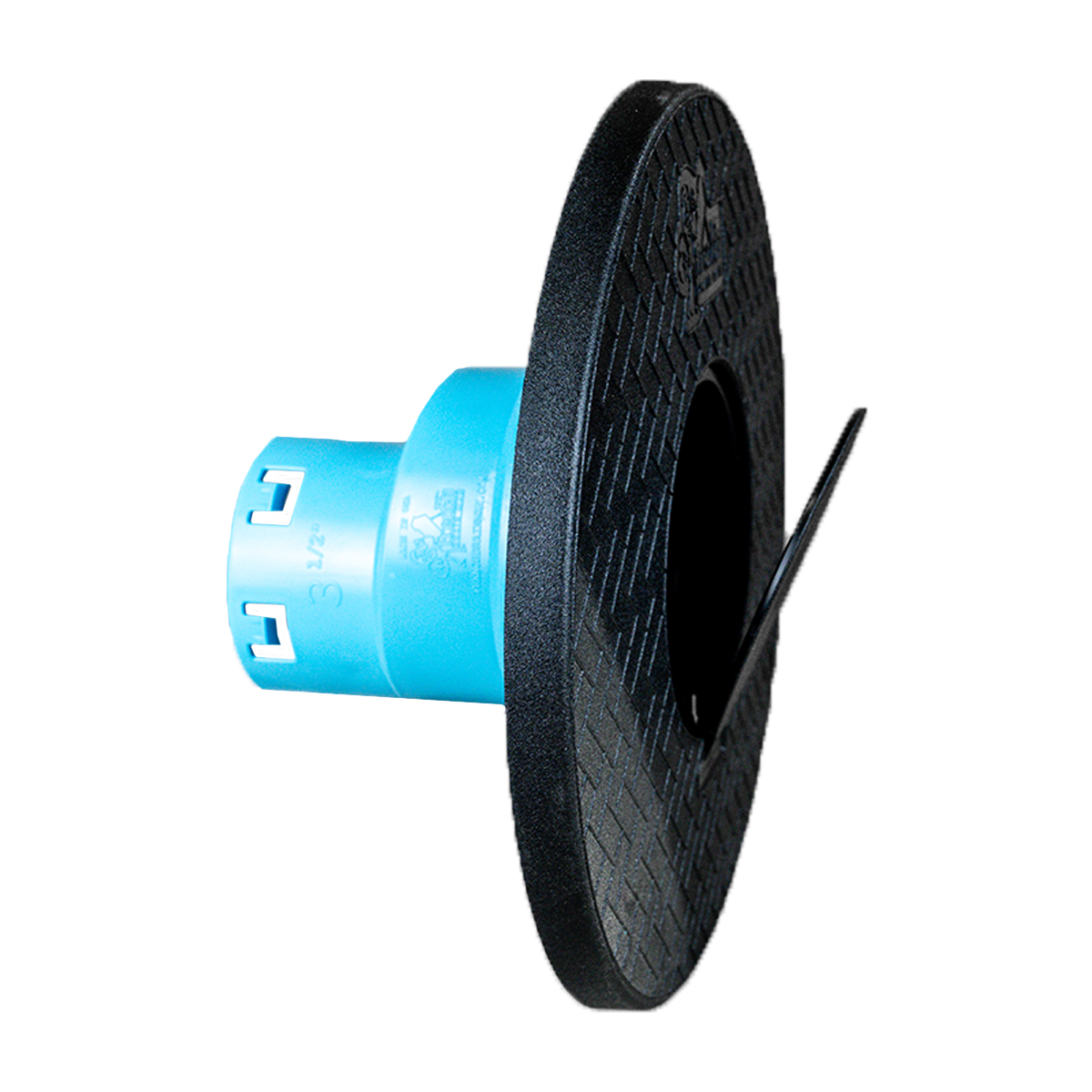 Flow Gate with Turf Restrictor Plate<br>Connects to 3½ Inch Corrugated