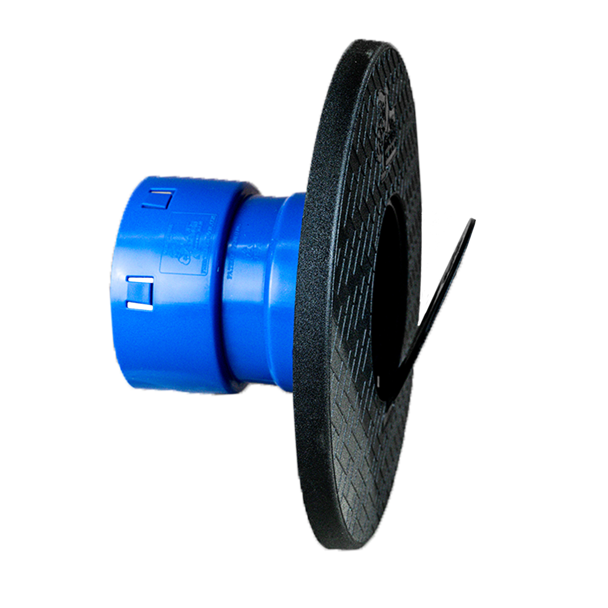 Flow Gate with Turf Restrictor Plate<br>Connects to 4 Inch Corrugated