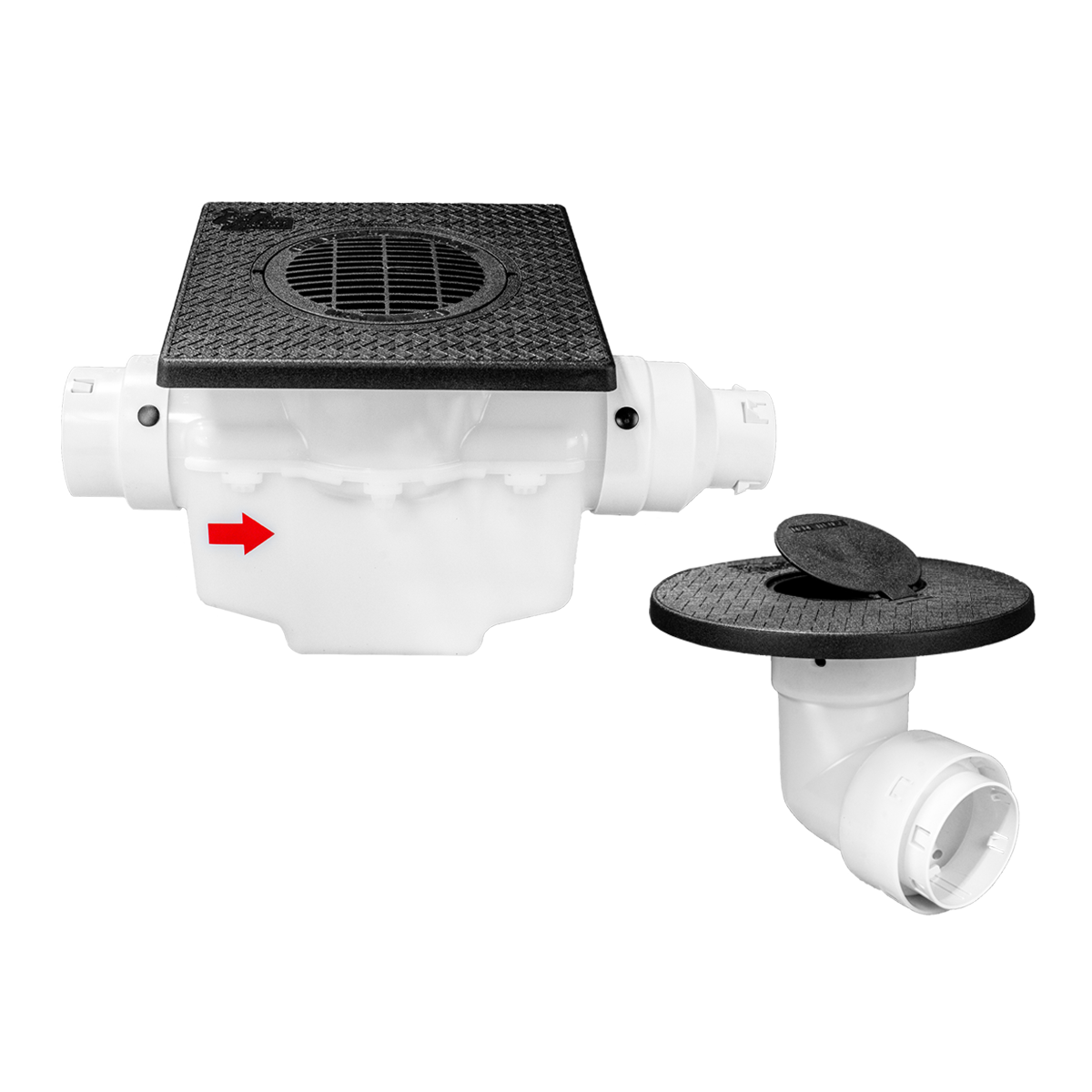 Square Turf Plate 12 x 12<br>Single Line Catch Basin<br>Pop Up Emitter Kit