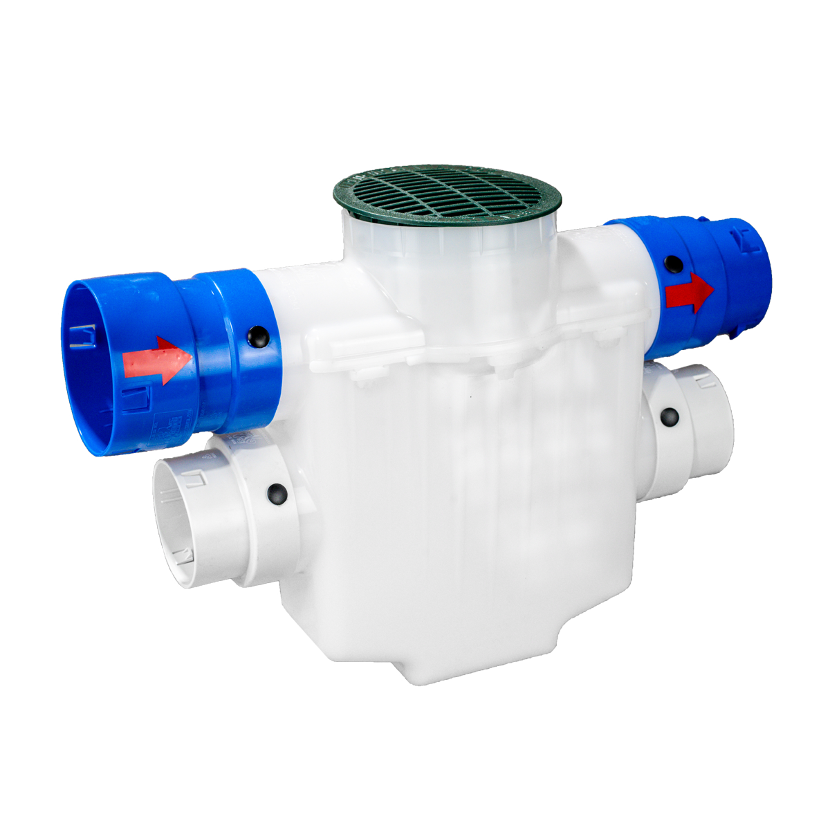 6 Inch<br>4-Way Connect Catch Basin<br>Super Sump