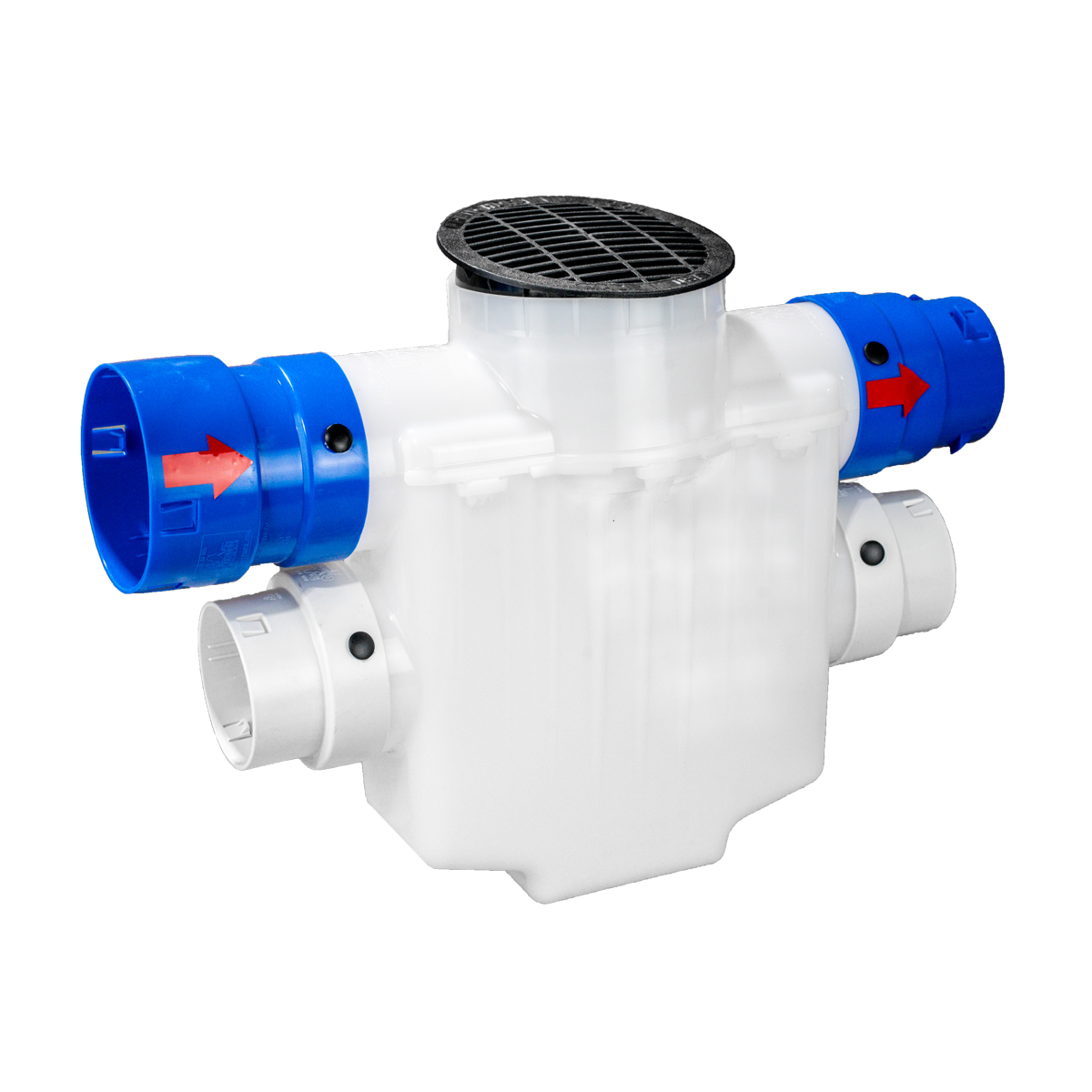 6 Inch<br>4-Way Connect Catch Basin<br>Super Sump