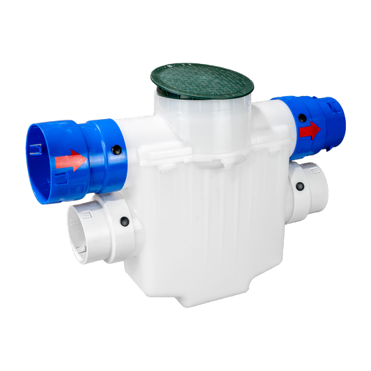 6 Inch<br>4-Way Connect Catch Basin<br>Super Sump