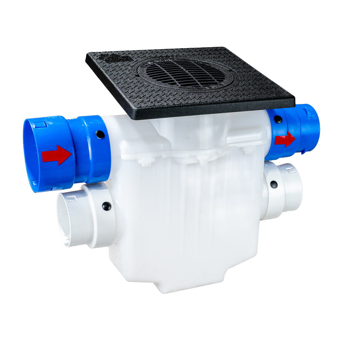 6 Inch<br>4-Way Connect Catch Basin<br>Super Sump