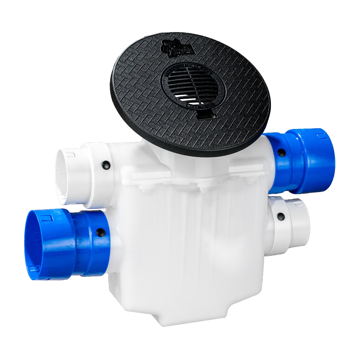 4 Inch 4-Way Connect<br>Catch Basin<br>Sump Lift / Septic Box