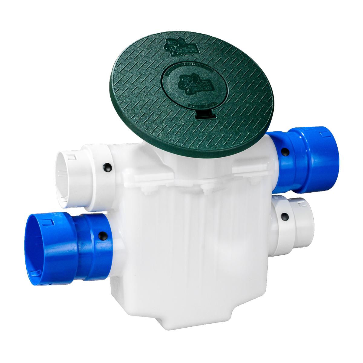4 Inch 4-Way Connect<br>Catch Basin<br>Sump Lift / Septic Box
