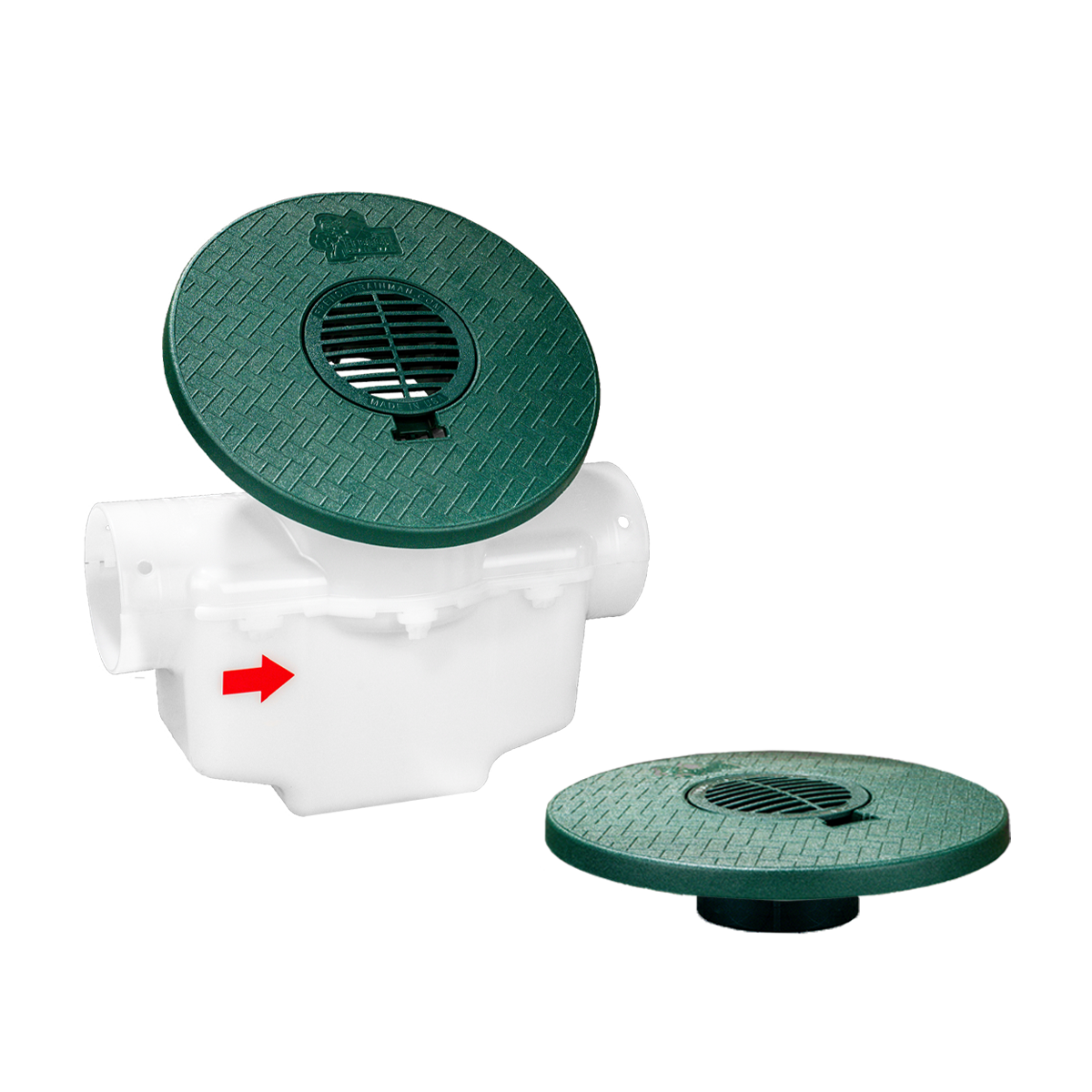 Round Turf Restrictor Plate<br>Single Line Catch Basin<br>Grated Emitter Kit
