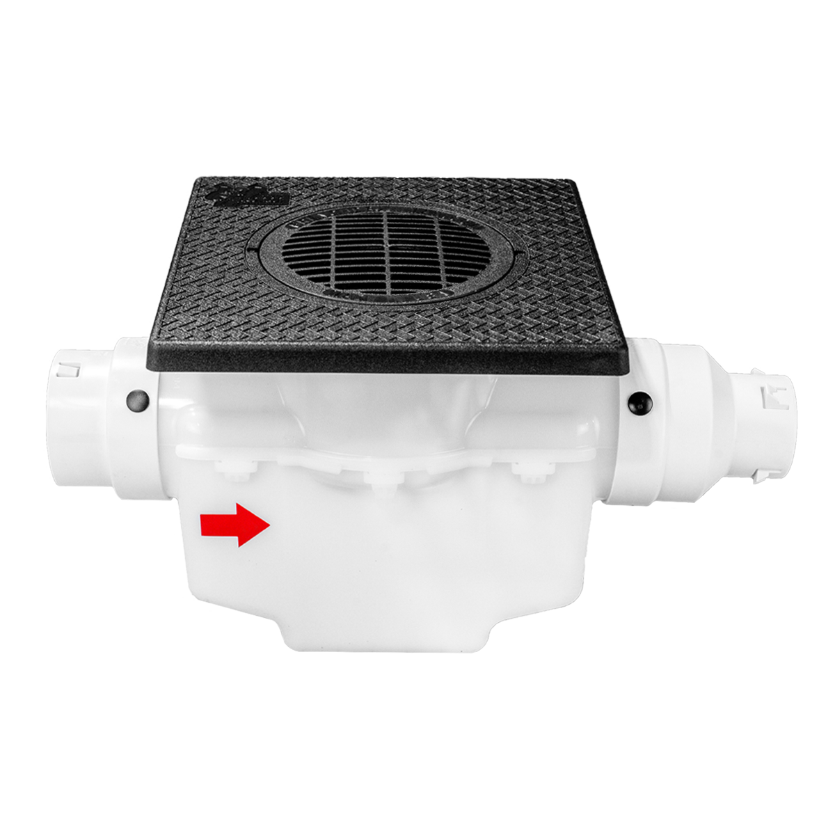 Square Turf Plate 12 x 12<br>Catch Basin<br>For 3 Inch or 4 Inch Pipe