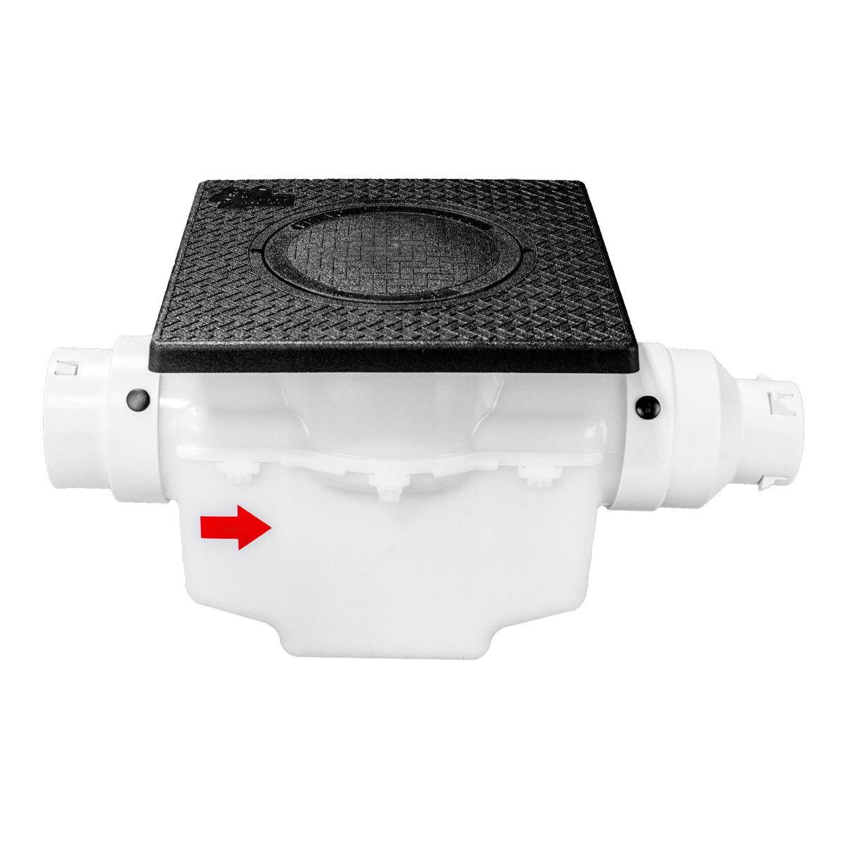 Square Turf Plate 12 x 12<br>Catch Basin<br>For 3 Inch or 4 Inch Pipe