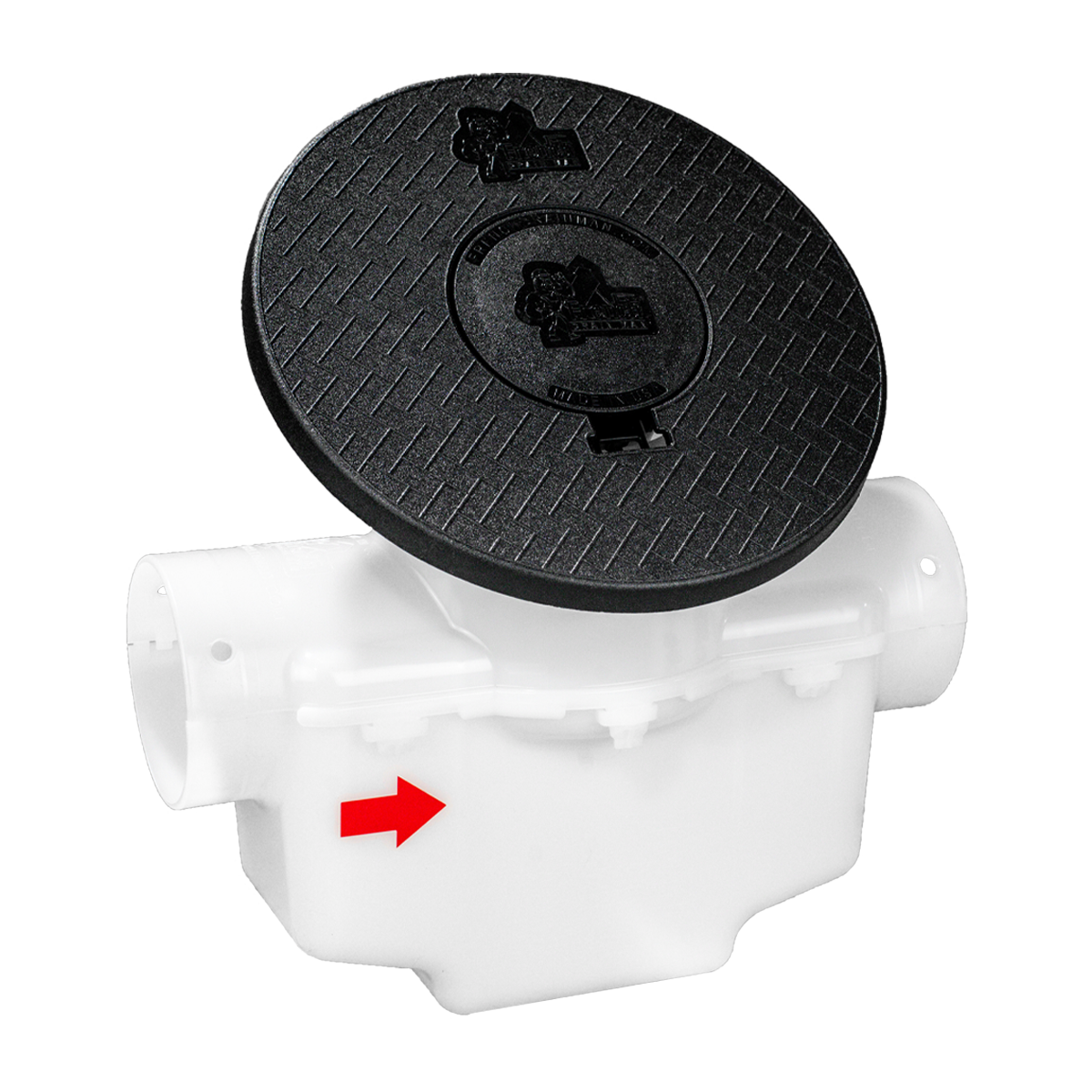Round Turf Restrictor Plate<br>Catch Basin<br>For 3 Inch or 4 Inch Pipe