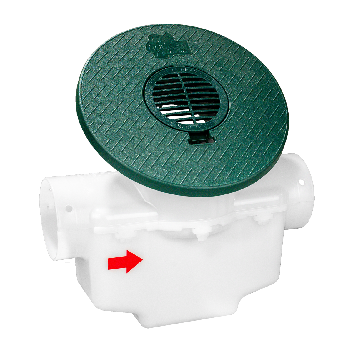 Round Turf Restrictor Plate<br>Catch Basin<br>For 3 Inch or 4 Inch Pipe