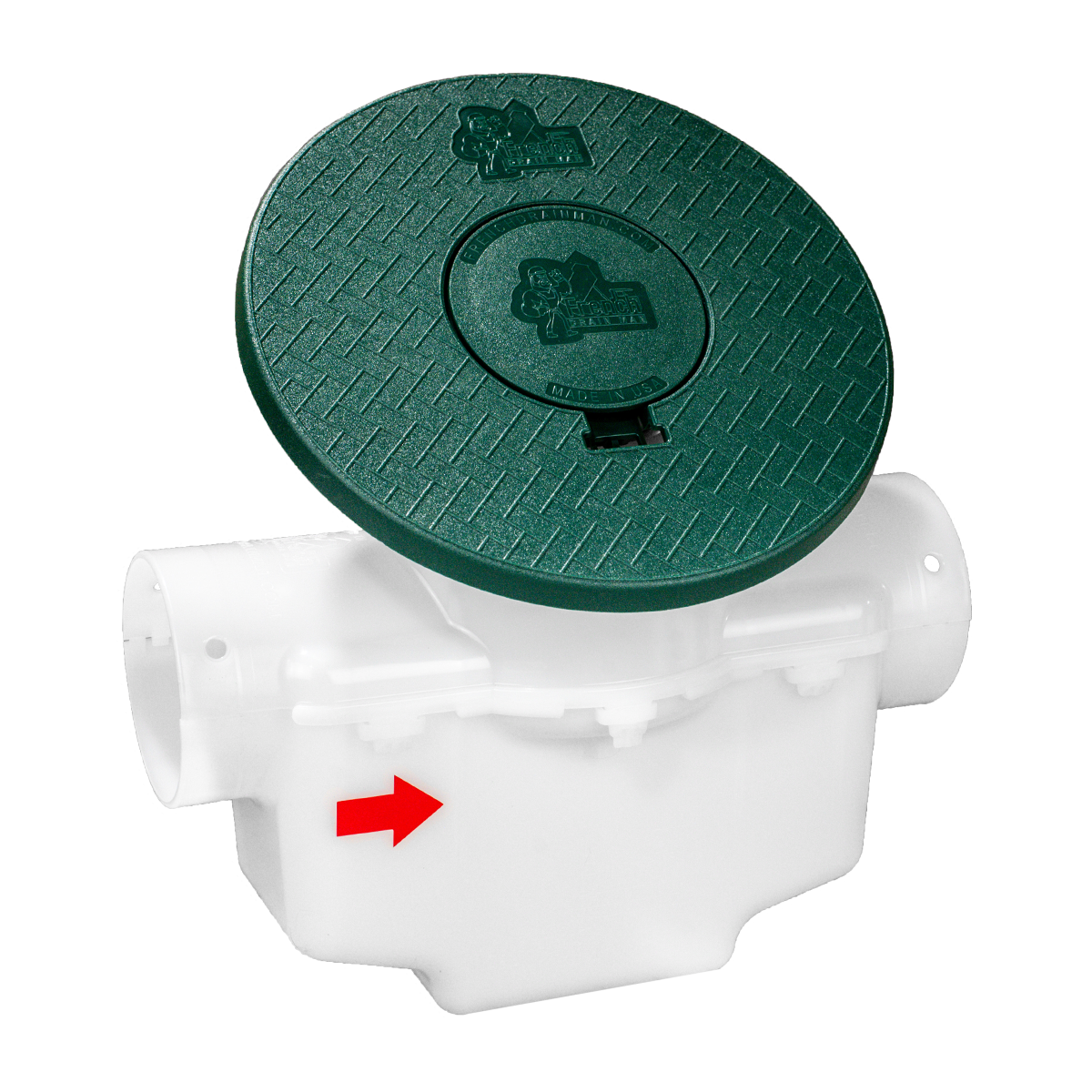 Round Turf Restrictor Plate<br>Catch Basin<br>For 3 Inch or 4 Inch Pipe