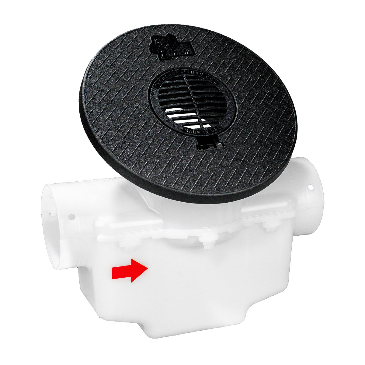 Round Turf Restrictor Plate<br>Catch Basin<br>For 3 Inch or 4 Inch Pipe