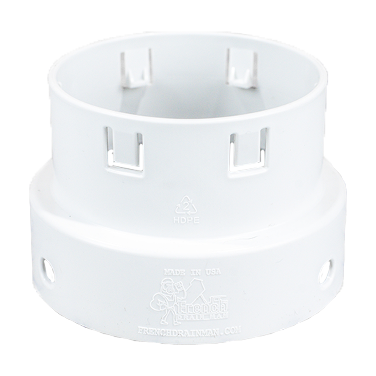 3 Inch Corrugated to 4 Inch PVC Coupler HDPE Female