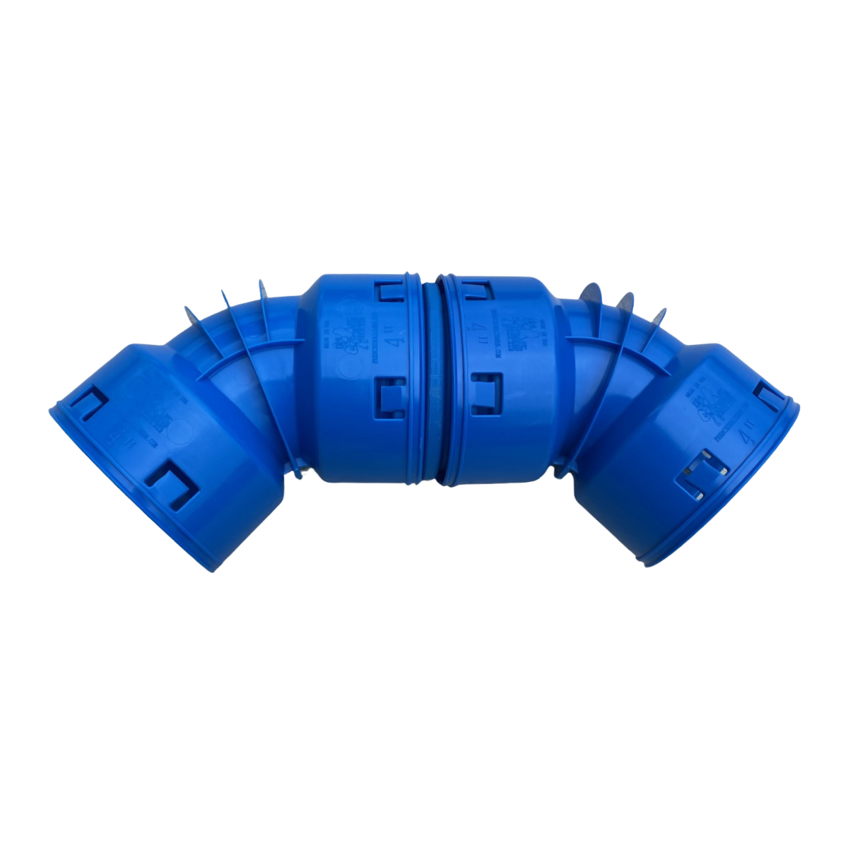 4 in. 3-Way 90° Elbow<br>Connects to 4 inch Corrugated