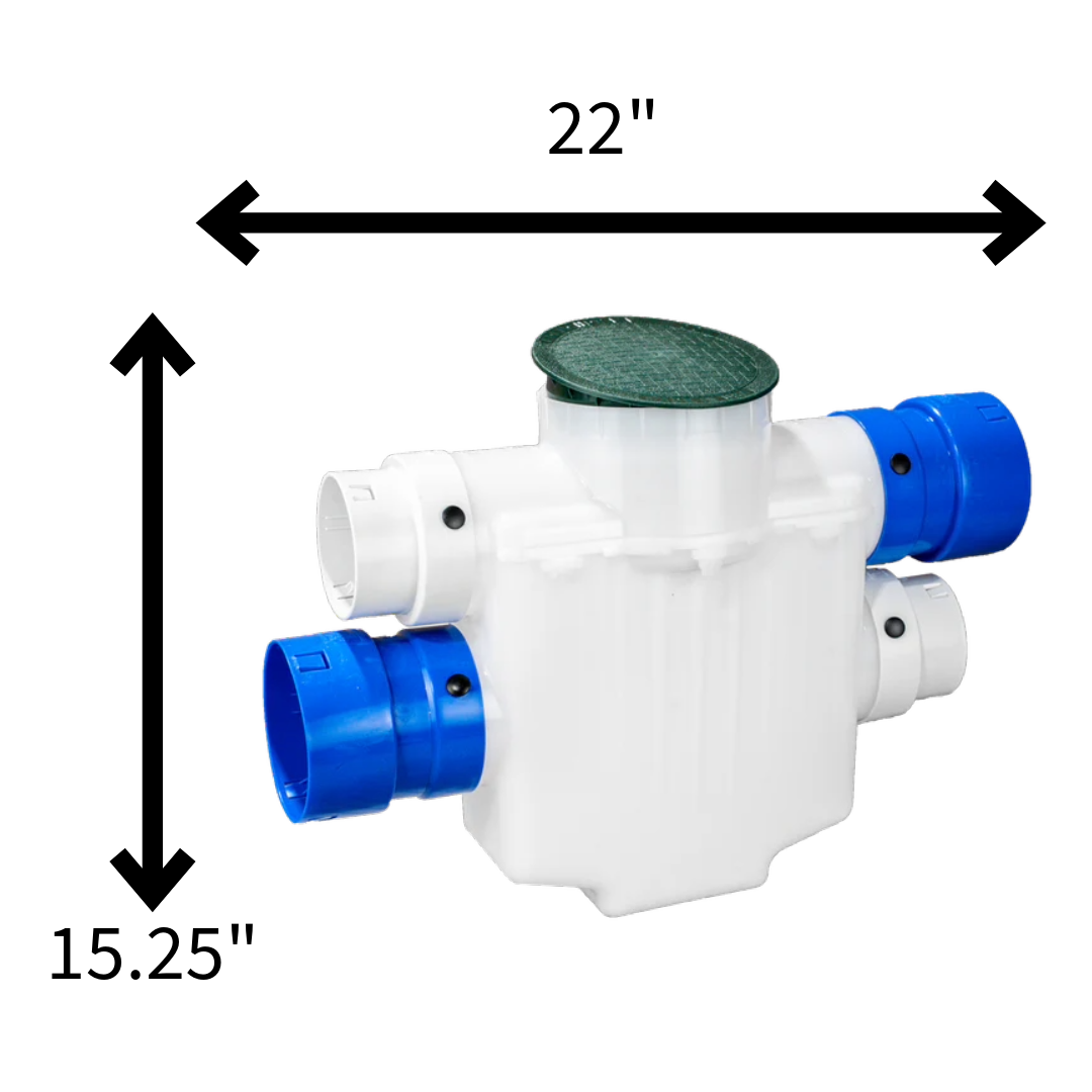 6 Inch<br>4-Way Connect Catch Basin<br>Sump Lift / Septic Box
