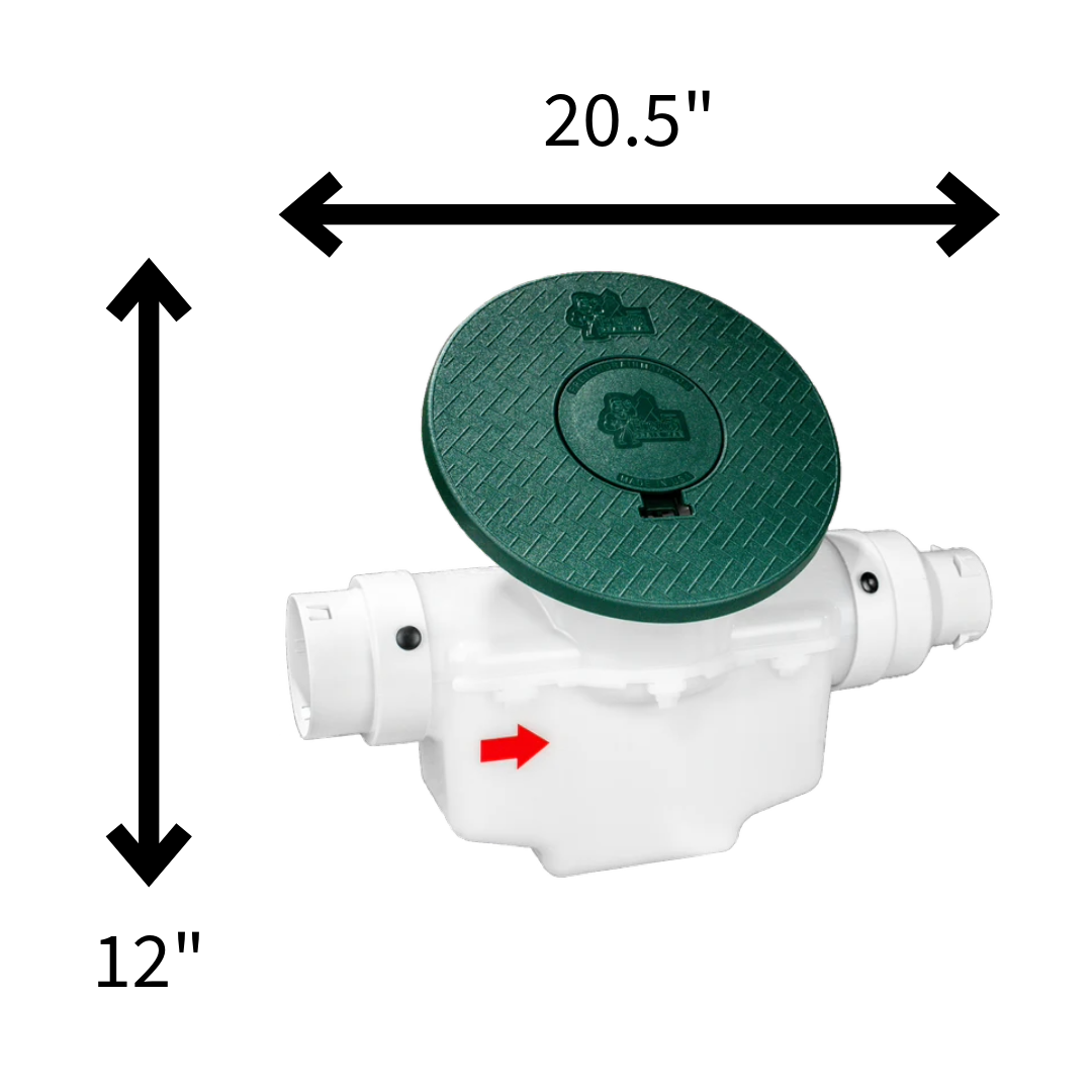 Black Torrential Rain </br> 3 Inch Pro Downspout Kit </br> With Basin