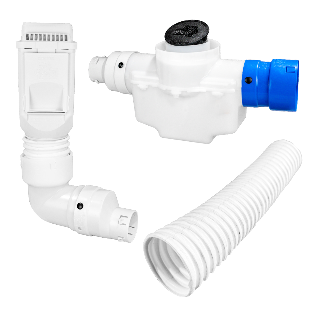Ultimate Downspout Transition Kit<br>White Leaf Filter
