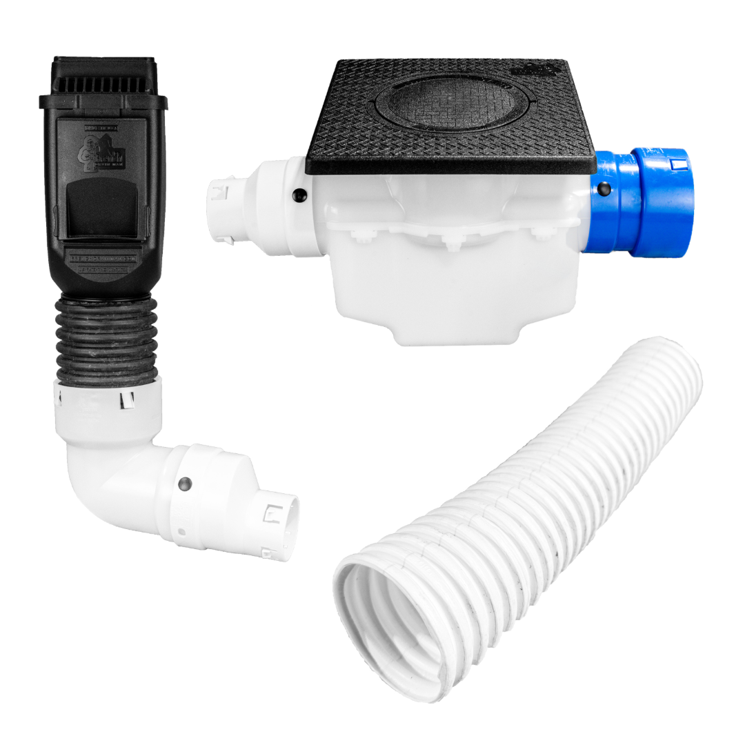 Ultimate Downspout Transition Kit<br>Black Leaf Filter