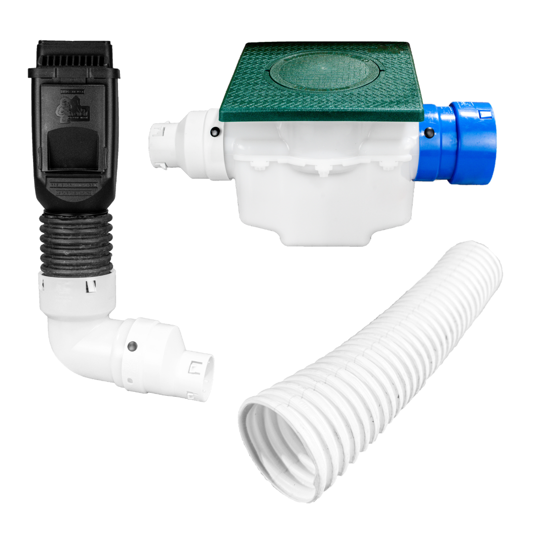 Ultimate Downspout Transition Kit<br>Black Leaf Filter