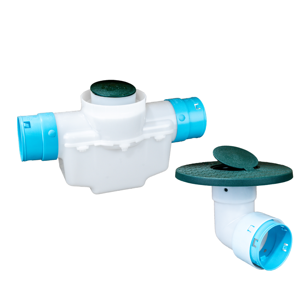 4 Inch<br>Single Line Catch Basin<br>Pop Up Emitter Kit<br>3½ Inch Connection