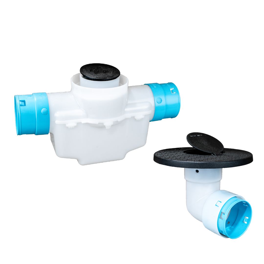 4 Inch<br>Single Line Catch Basin<br>Pop Up Emitter Kit<br>3½ Inch Connection