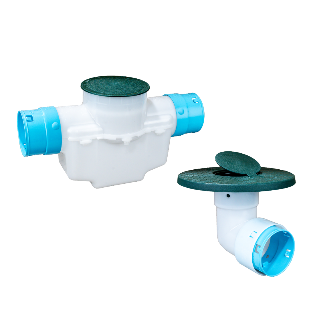 6 Inch<br>Single Line Catch Basin<br>Pop Up Emitter Kit<br>3½ Inch Connection