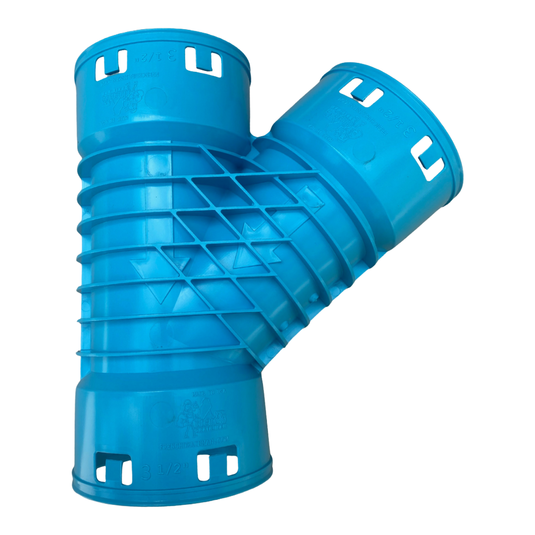 3½ Inch Corrugated Wye Fitting