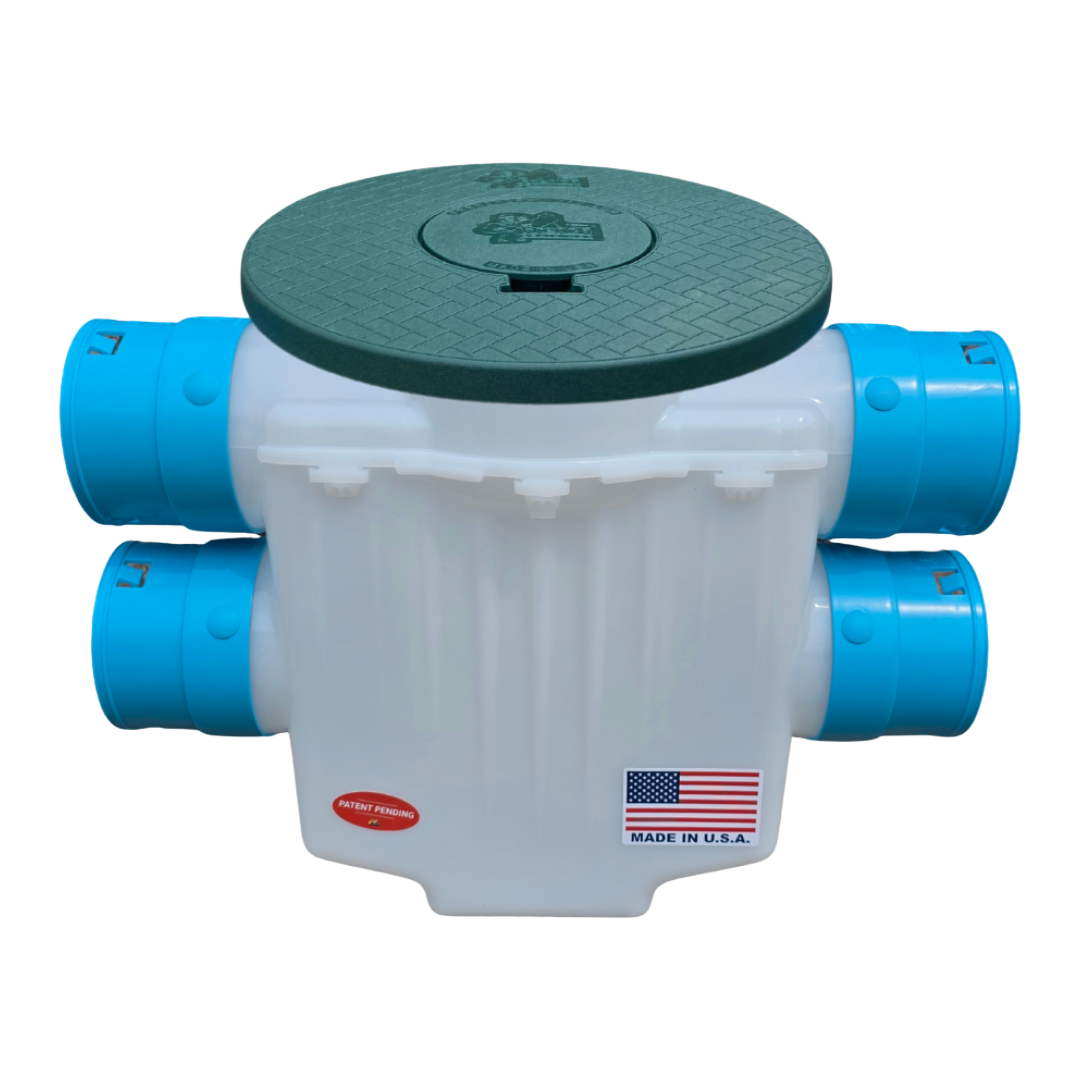 4 Inch 4-Way Connect Catch Basin</br>3½ Double Pipe System