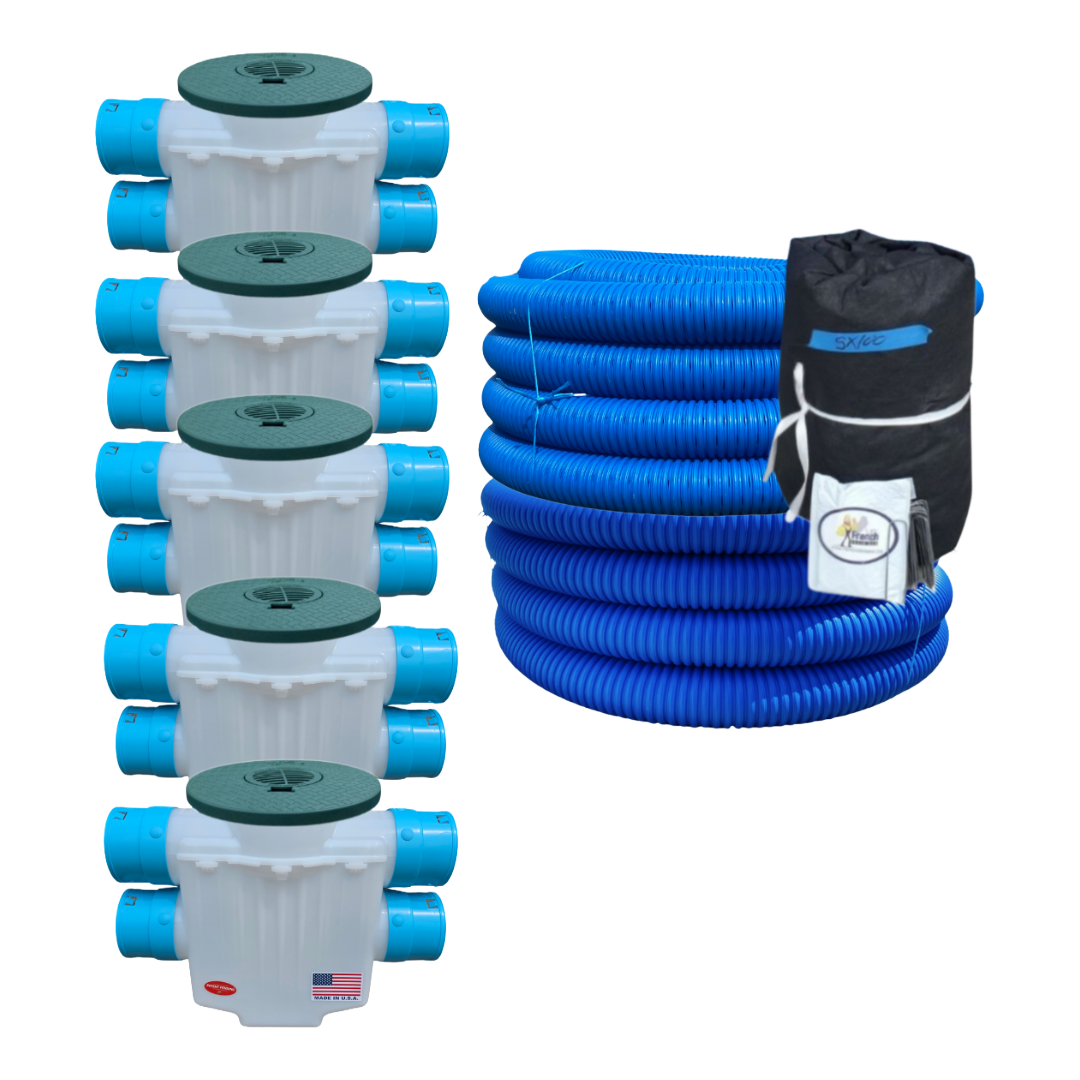 3½ High Octane® French Drain and Yard Drain Combo Kit 200ft