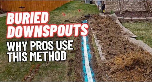 How to Properly Install Underground Buried Downspouts