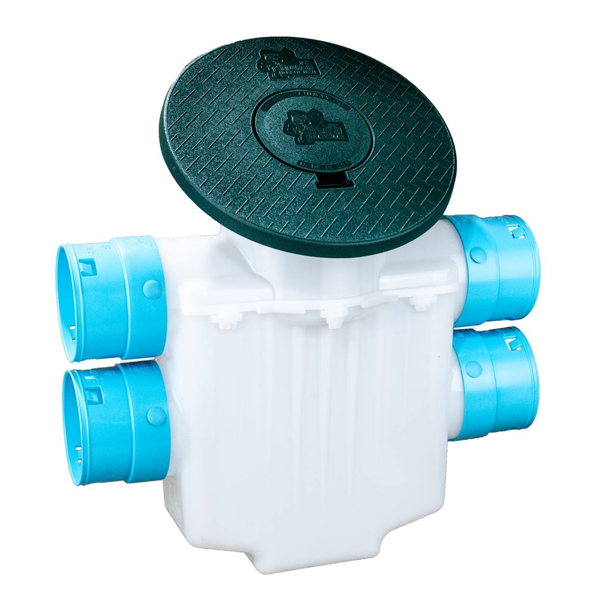 Four Way Connect 4 Inch 4-Way Connect Catch Basin3½ Double Pipe System – French Drain ...