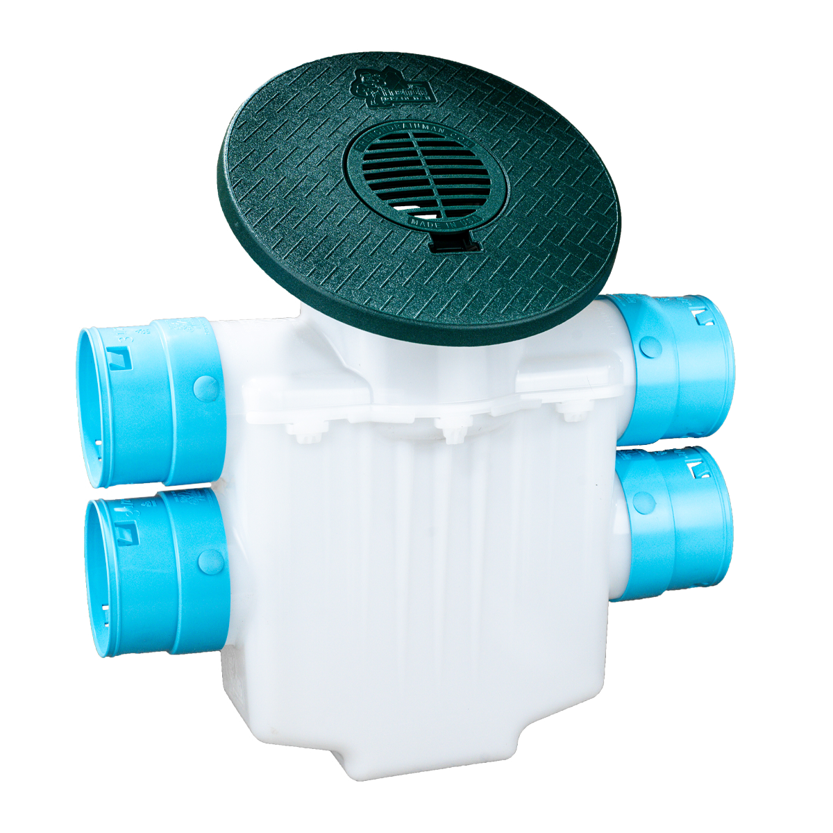 4 Inch 4-Way Connect Catch Basin</br>3½ Double Pipe System
