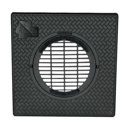 Turf Restrictor Plate & Drain Grate<br>12x12 Inch with 6 Inch Grate