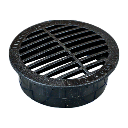 4 Inch Black<br>Full Throttle Drain Grate
