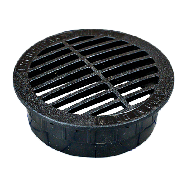 4 Inch Black<br>Full Throttle Drain Grate
