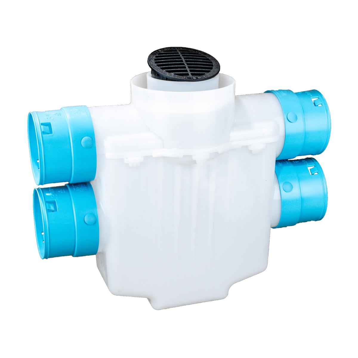 4 Inch 4-Way Connect Catch Basin</br>3½ Double Pipe System