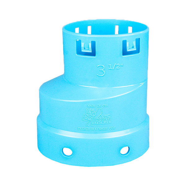 3½ Inch Corrugated to 4 Inch<br>SDR 35 and SCH 40 PVC<br>Coupler Male Adapter