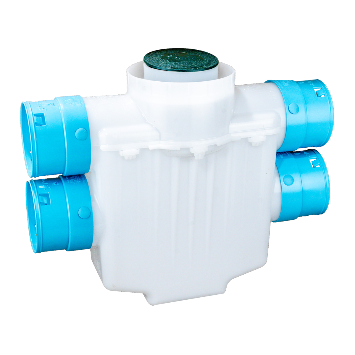 4 Inch 4-Way Connect Catch Basin</br>3½ Double Pipe System