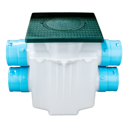 6 Inch 4-Way Connect Catch Basin</br>3½ Inch Double Pipe System