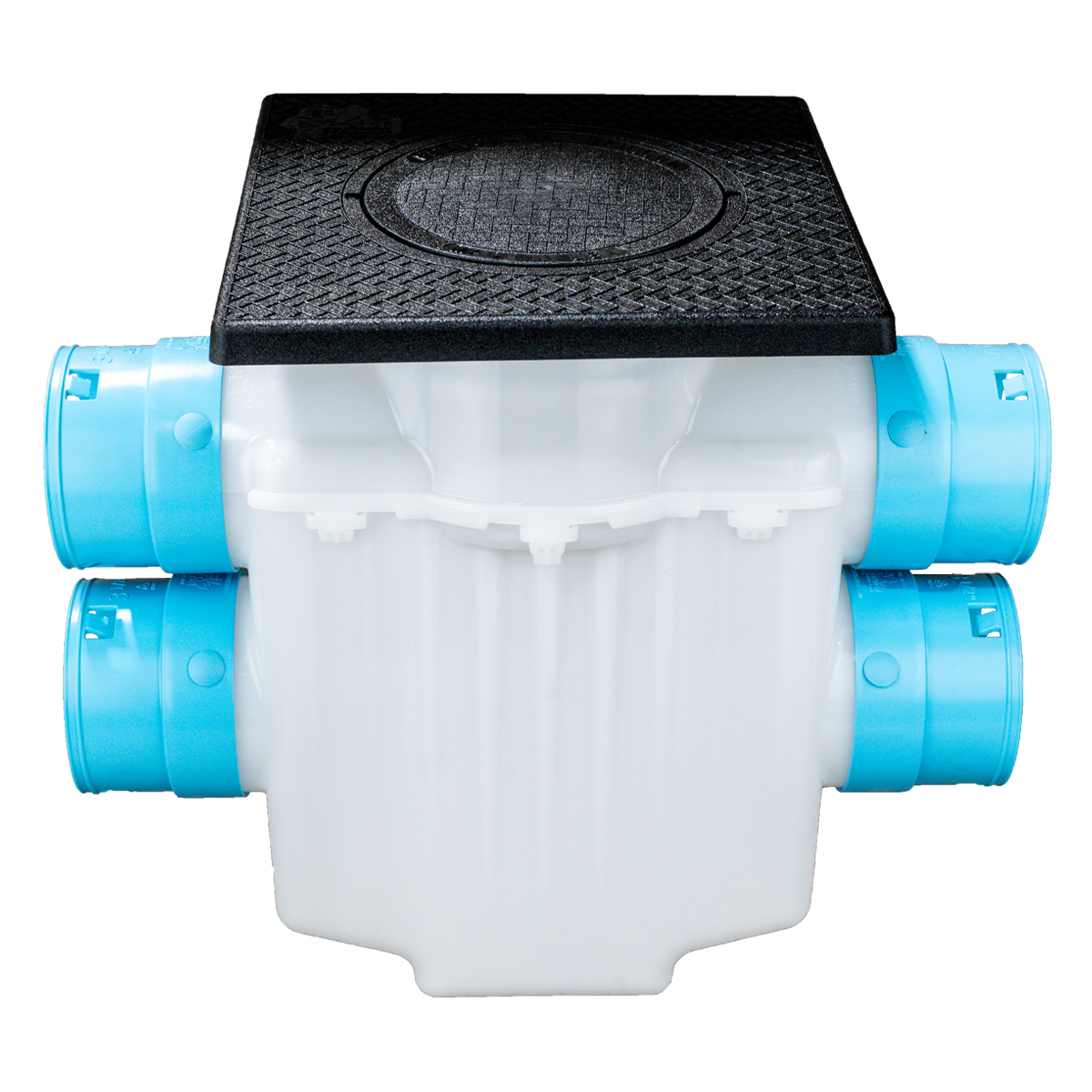 6 Inch 4-Way Connect Catch Basin</br>3½ Inch Double Pipe System