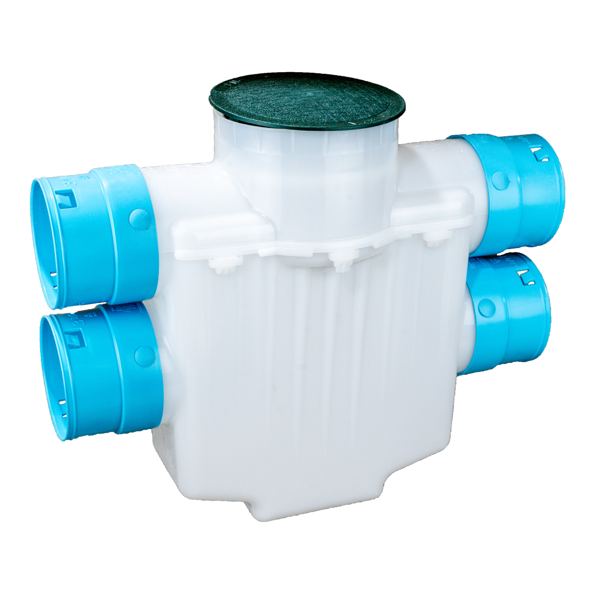6 Inch 4-Way Connect Catch Basin</br>3½ Inch Double Pipe System