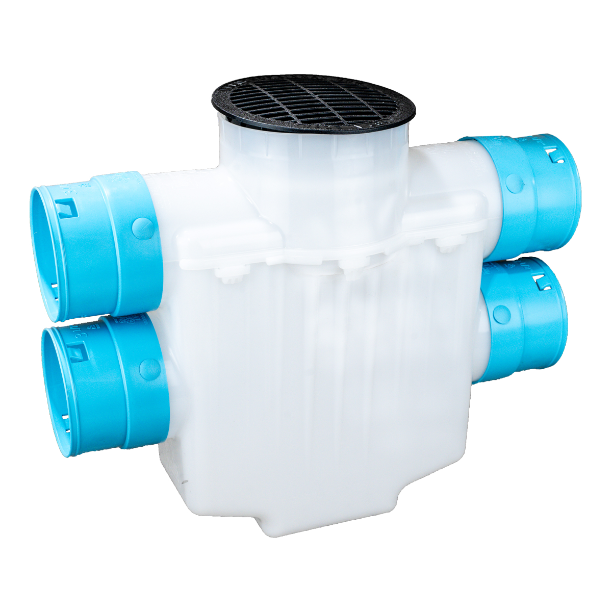 6 Inch 4-Way Connect Catch Basin</br>3½ Inch Double Pipe System
