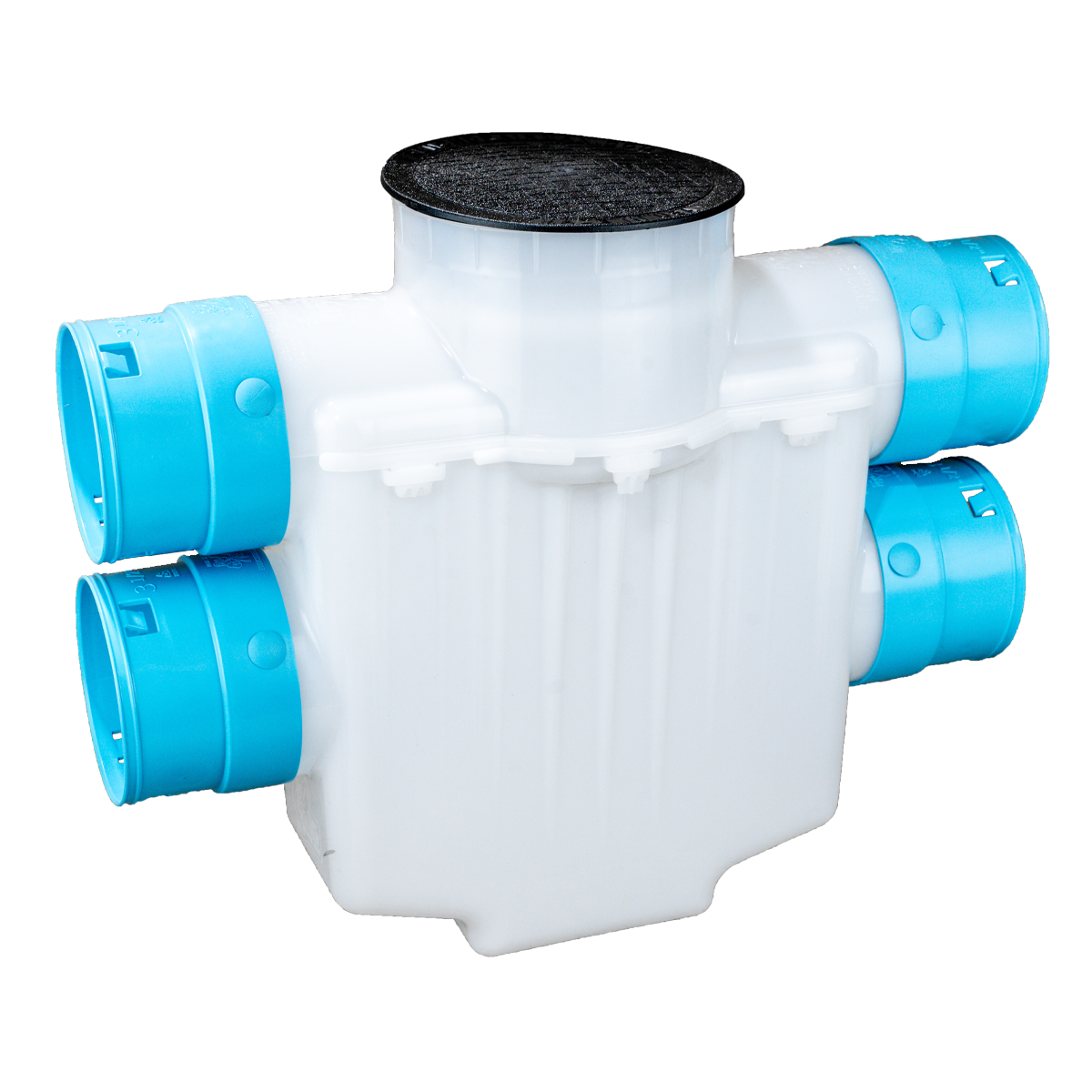 6 Inch 4-Way Connect Catch Basin</br>3½ Inch Double Pipe System