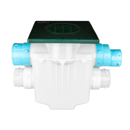 4-Way Connect<br>12 x 12 Catch Basin<br>Super Sump<br>Connects to 3½ Inch Corrugated