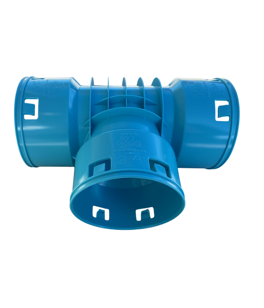 3½ Inch Corrugated Tee Fitting