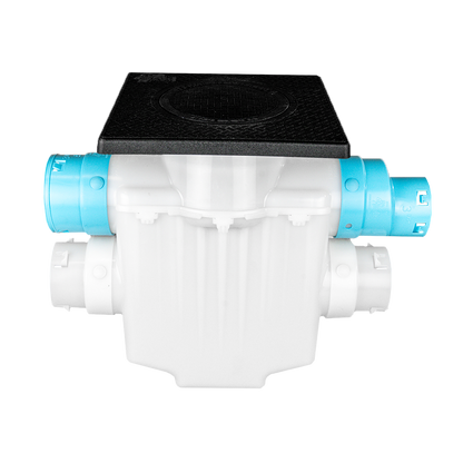 4-Way Connect<br>12 x 12 Catch Basin<br>Super Sump<br>Connects to 3½ Inch Corrugated