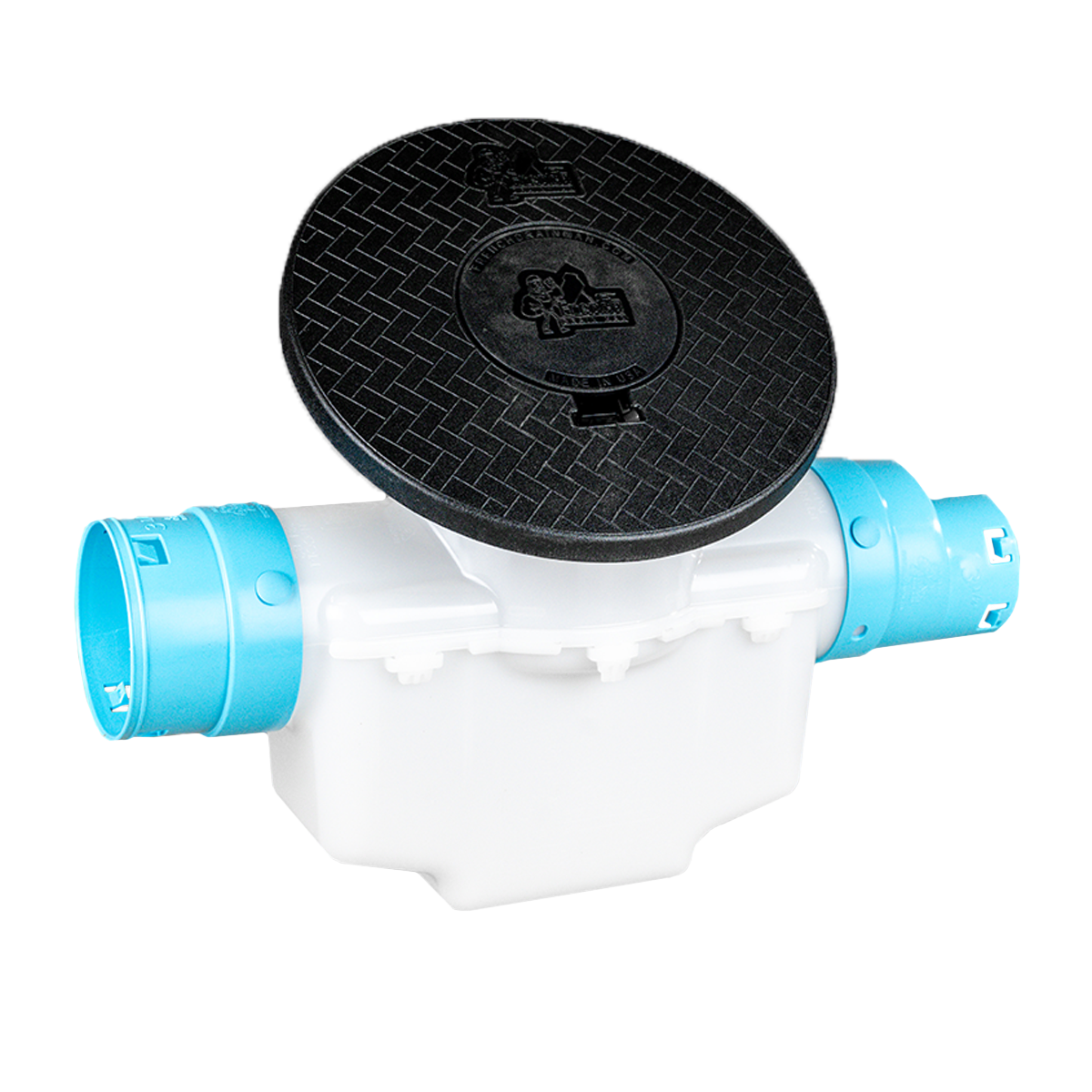 4 Inch Catch Basin<br>with Turf Restrictor Plate<br>Connects to 3½ Inch Corrugated