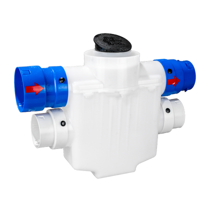 4 Inch 4-Way Connect<br> Catch Basin<br>Super Sump