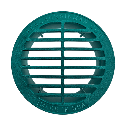 4 Inch Green<br>Full Throttle Drain Grate