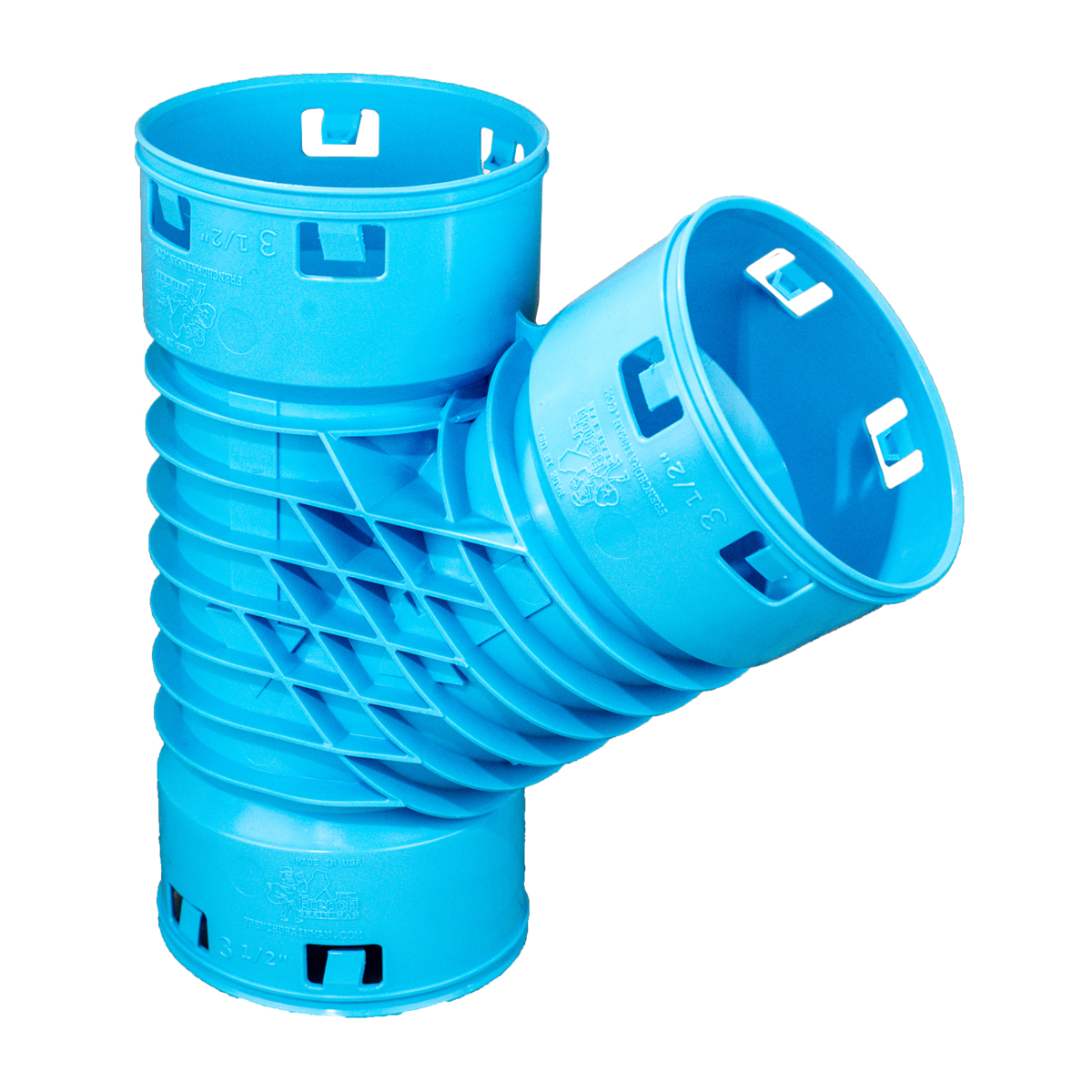 3½ Inch Corrugated Wye Fitting